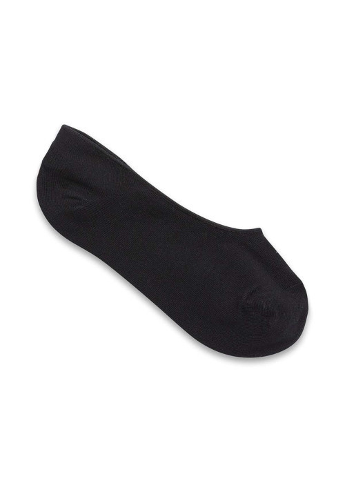 Lot de 5 paires de soquettes noires unies basses en coton mélangé identiques