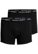 Thumbnail Lot de 2 Boxers noirs en coton unis avec taille élastiquée et marque brodée - Image 3