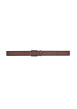 Thumbnail Ceinture en cuir marron avec une boucle métallique argentée rectangle - Image 2