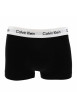 Thumbnail Lot de 3 Boxers en coton noir unis avec tailles élastiquées blanches - Image 3