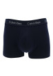 Thumbnail Lot de 3 Boxers en coton bleus unis avec taille élastiquées ton sur ton - Image 5