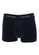 Thumbnail Lot de 3 Boxers en coton bleus unis avec taille élastiquées ton sur ton - Image 8