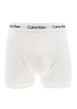 Thumbnail Lot de 3 Boxers classiques en coton gris unis coupe fermée avec ceinture blanche - Image 7