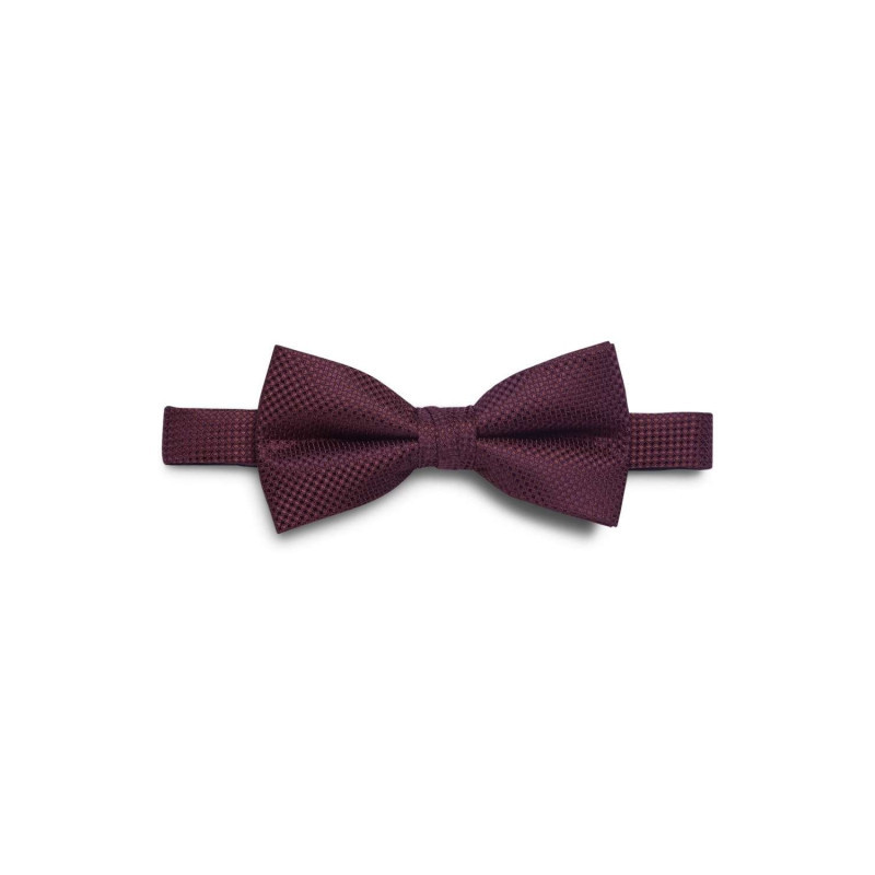Premium By Jack & Jones - Nœud-papillon Colombia Bordeaux Avec Imprimé Petits Carreaux All-over - Bordeaux
