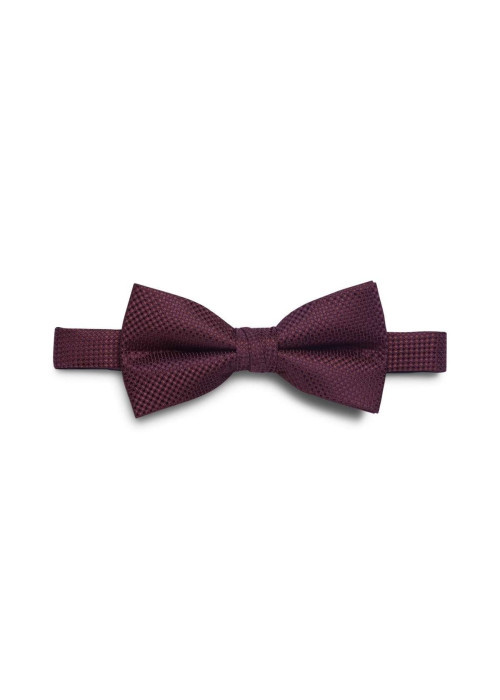 Nœud-papillon Colombia bordeaux avec imprimé petits carreaux all-over