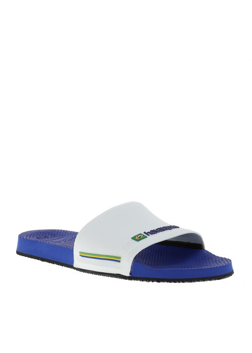 Tongs Slide Brasil homme bleu
