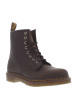 Thumbnail Bottines en cuir marron à talon décroché bas avec des lacets ronds - Image 15