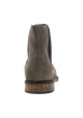Thumbnail Boots Chelsea grises en cuir nubuck à talon bas et tige souple à revers - Image 3