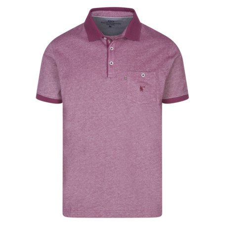 Polo rose en coton maille piquée coupe droite...