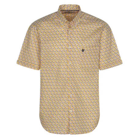 Chemise jaune en coton avec imprimé liberty...