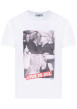 Thumbnail T-shirt blanc en coton biologique à col rond