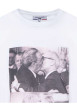 Thumbnail T-shirt blanc en coton biologique à col rond - Image 3