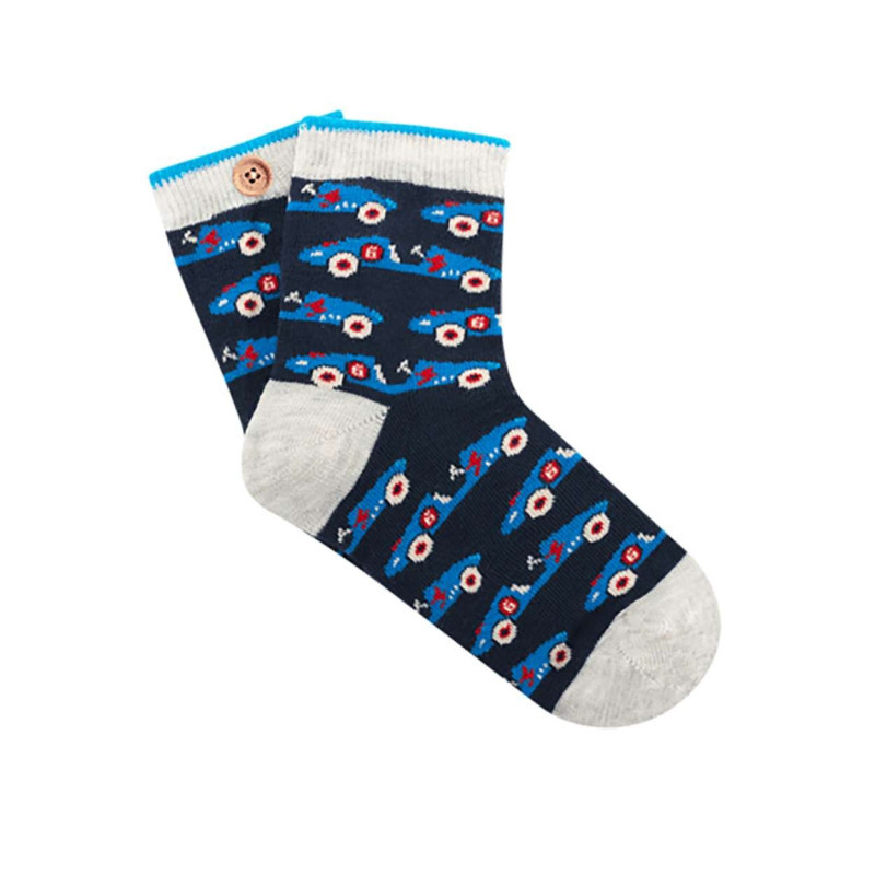 Cabaia - Chaussettes Hautes Noires Fantaisie Avec Une Coupe Mi-haute - Noires