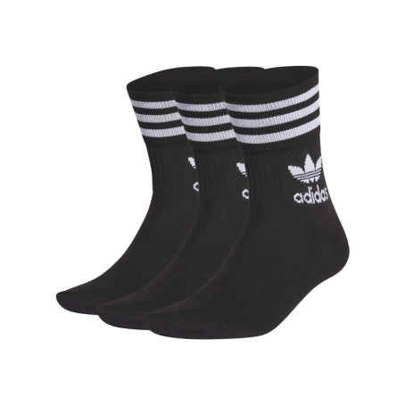 Lot de 3 paires de chaussettes hautes noires en...