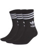 Thumbnail Lot de 3 paires de chaussettes hautes noires en coton mélangé fantaisie avec une coupe mi-haute