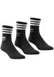 Thumbnail Lot de 3 paires de chaussettes hautes noires en coton mélangé fantaisie avec une coupe mi-haute - Image 2