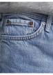 Thumbnail Jean Chris en coton mélangé stone uni avec une coupe regular et 3 poches avant - Image 6