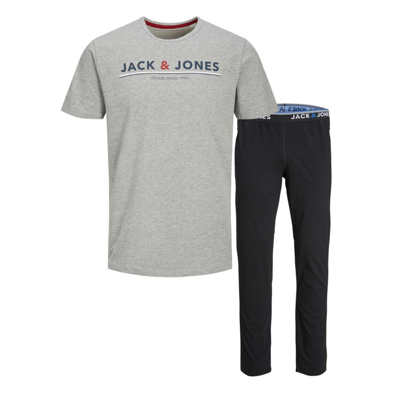 Jack & Jones - Coffret T-shirt Col Rond Et Pantalon En Coton Jacmont Multicolore - Multicolore Jack & Jones - Coffret T-shirt Col Rond Et Pantalon En Coton Jacmont Multicolore - Multicolore