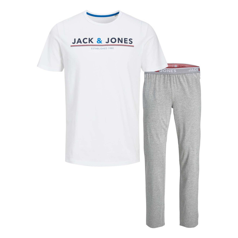 Jack & Jones - Coffret T-shirt Col Rond Et Pantalon En Coton Jacmont Multicolore - Multicolore Jack & Jones - Coffret T-shirt Col Rond Et Pantalon En Coton Jacmont Multicolore - Multicolore