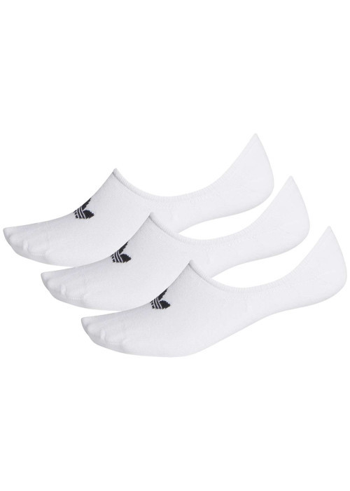 Lot de 3 paires de chaussettes basses blanches invisibles en coton