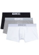 Thumbnail Lot de 3 boxers classiques multicolores en coton stretch avec une taille élastiquée