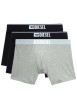 Thumbnail Lot de 3 boxers multicolores, en coton stretch et à coupe longue