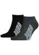 Thumbnail Lot de 2 paires de chaussettes noires unies avec une coupe mi-haute - Image 2
