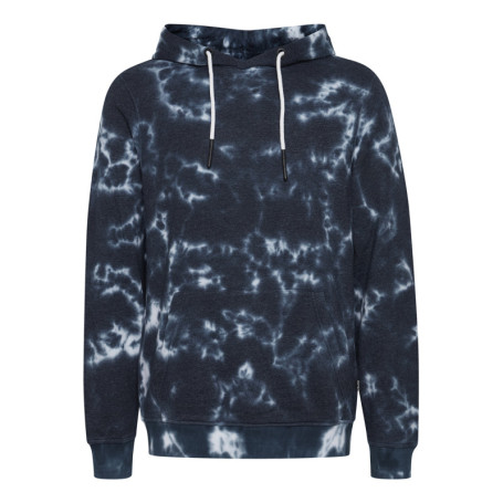 Sweat à capuche marine tie and dye en coton...