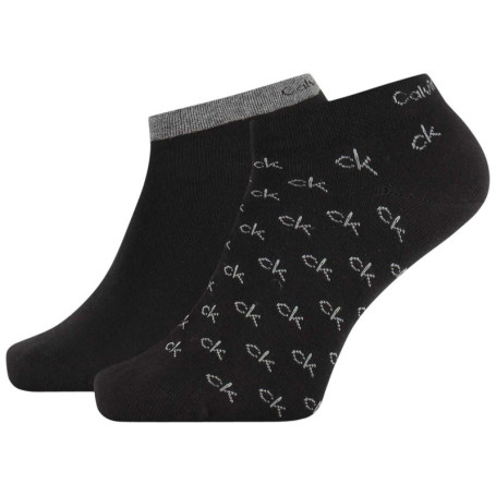 Lot de 2 paires de chaussettes basses noires...