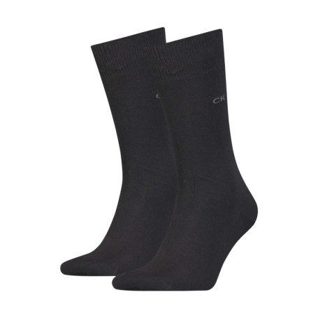 Lot de 2 paires de chaussettes hautes noires en...