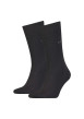 Thumbnail Lot de 2 paires de chaussettes hautes noires en coton mélangé unies - Image 3