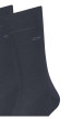 Thumbnail Lot de 2 paires de chaussettes hautes noires en coton mélangé unies - Image 4
