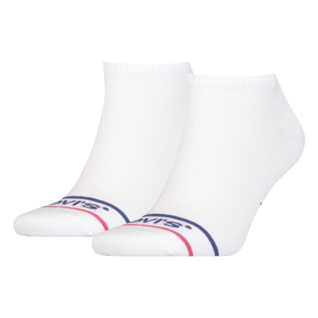 Lot de 2 paires de chaussettes basses blanc en...