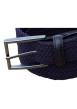 Thumbnail Ceinture marine unie tressée avec extrémité et passant uni - Image 2