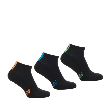 Lot de 3 paires de chaussettes basses noires...