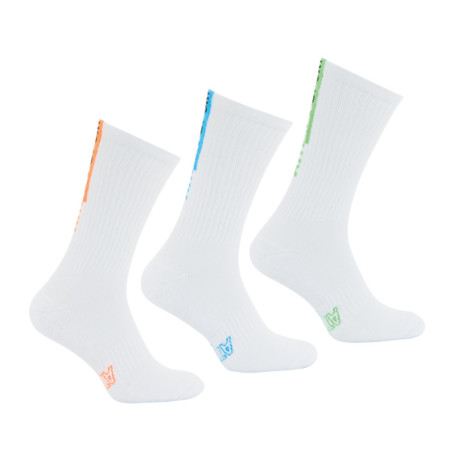 Lot de 3 paires de chaussettes hautes blanches...