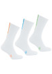 Thumbnail Lot de 3 paires de chaussettes hautes blanches brodées en mutlicolore - Image 2