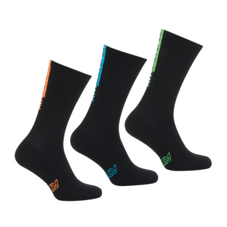Lot de 3 paires de chaussettes hautes noires...