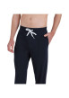 Thumbnail Ensemble pyjama long en coton biologique bleu ciel à coupe droite et pantalon uni à cordon de serrage blanc - Image 4