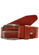 Thumbnail Ceinture camel unie en cuir de buffle
