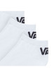 Thumbnail Lot de 3 paires de chaussettes basses blanches en coton mélangé unies avec une coupe courte - Image 2