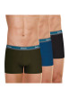 Thumbnail Lot de 3 Boxers en coton multicolores unis avec une coupe fermée - Image 2