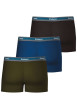 Thumbnail Lot de 3 Boxers en coton multicolores unis avec une coupe fermée - Image 4