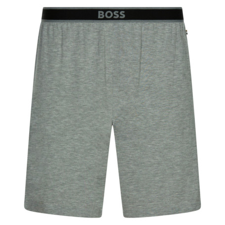 Short de pyjama gris uni coupe droite fluide...
