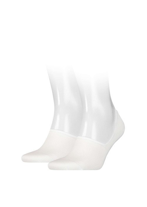 Lot de 2 paires de soquettes blanches en coton uni