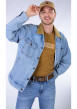 Thumbnail Ceinture en cuir marron uni avec une boucle en métal noir embossé ""Levi's"" - Image 3
