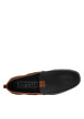 Thumbnail Mocassins à talon plat marine en cuir avec surpiqûres bleues à l'avant - Image 5