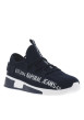 Thumbnail Baskets Running bleu marine slip-on avec logo sur les côtés et talon semi-compensé - Image 2