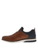 Thumbnail Baskets basses style derbies noisette avec des lacets ronds marron et blancs - Image 5