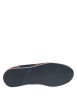 Thumbnail Baskets basses en cuir marrons avec talon plat et lacets plats marine - Image 6